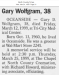 Gary D Wolfgram Obituary Gary D Wolfgram Obituary