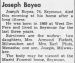 Joseph Louis Boyea Obituary Joseph Louis Boyea Obituary